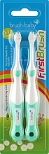 Kup Zestaw 2 szczoteczek do zębów dla dzieci, zielony - Brush-Baby