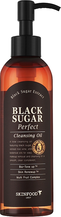 Olejek do demakijażu - SkinFood Black Sugar Perfect Cleansing Oil — Zdjęcie N1