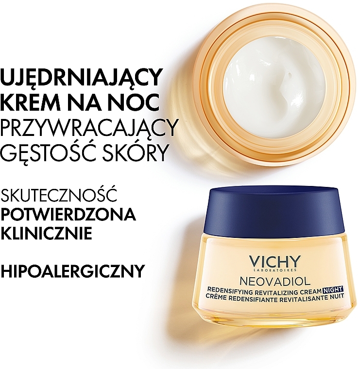 Przed menopauzą krem na noc - Vichy Neovadiol Redensifying Revitalizing Night Cream  — Zdjęcie N3