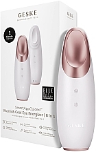 Masażer-stymulator do okolic oczu - Geske Warm & Cool Eye Energizer 6 In 1 White Rose Gold — Zdjęcie N2