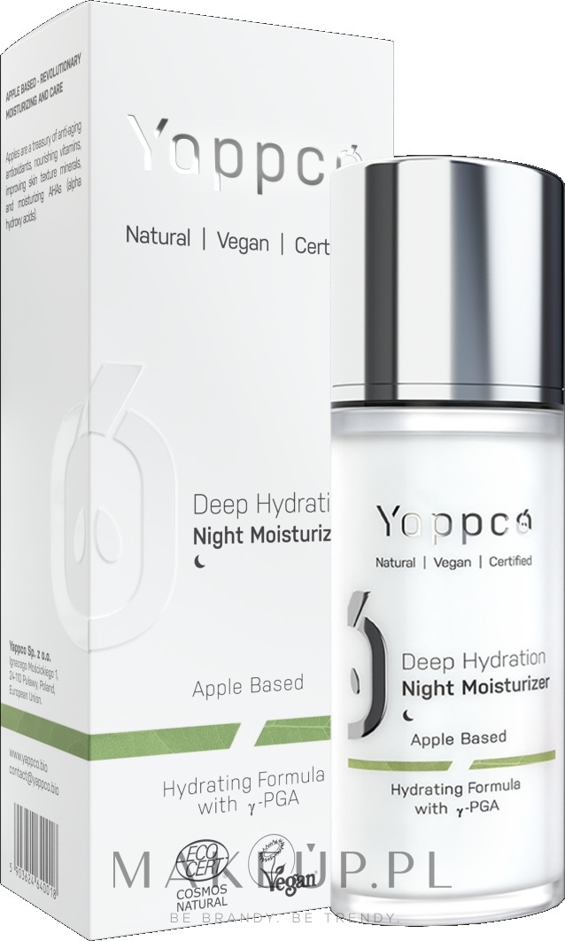 Yappco Deep Hydration Moisturizer Night Cream Przecena Nawilżający Krem Do Twarzy Na Noc 5792