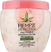 Peeling do ciała Różowe pomelo i sól himalajska - Hempz Pink Pomelo & Himalayan Sea Salt Herbal Body Salt Scrub — Zdjęcie N1