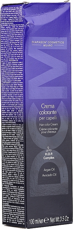 PRZECENA! Krem-farba do włosów o niskiej zawartości amoniaku - DCM HOP Complex Hair Color Cream * — Zdjęcie N1
