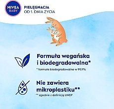 Chusteczki biodegradowalne Opakowanie Ekonomiczne, 2 x 57 szt. - NIVEA BABY Soft & Cream — Zdjęcie N4