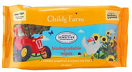 Kup Nawilżane chusteczki dla niemowląt - Childs Farm Biodegradable Wipes With Grapefruit And Tea Tree