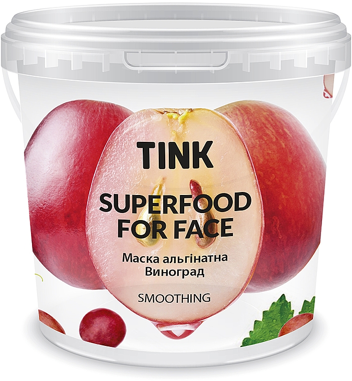 Kojąca maska do twarzy Winogrona - Tink SuperFood For Face Soothink Alginate Mask — Zdjęcie N1