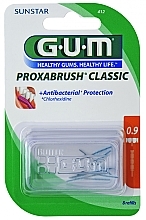 Wymienne końcówki do szczoteczek międzyzębowych - G.U.M Proxabrush Classic 0.9 — Zdjęcie N1