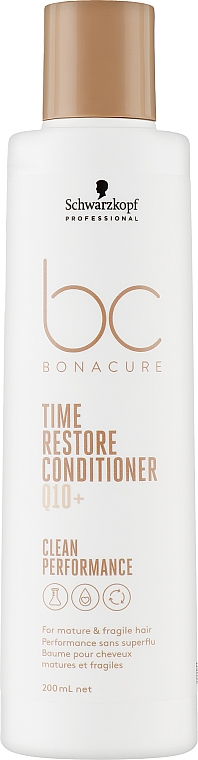 Odżywka do włosów bez spłukiwania - Schwarzkopf Professional Bonacure Time Restore Conditioner Q10+