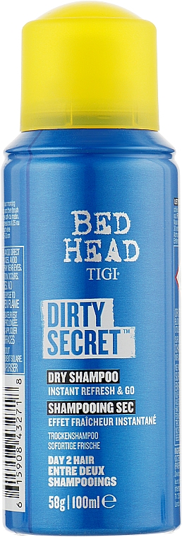 Suchy szampon do włosów - Tigi Bed Head Dirty Secret Dry Shampoo Instant Refresh & Go — Zdjęcie N1