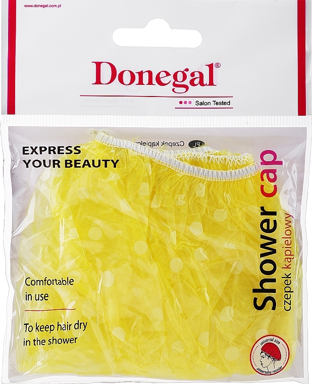Czepek pod prysznic, 9298, żółty - Donegal — Zdjęcie N1
