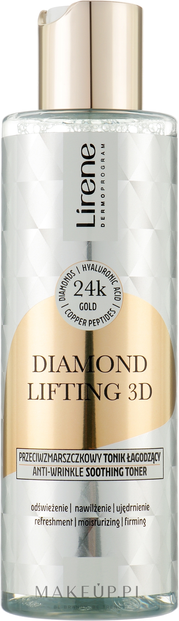Przeciwzmarszczkowy tonik łagodzący - Lirene Diamond lifting 3D Tonic — Zdjęcie 200 ml