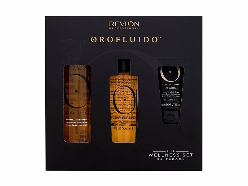 PRZECENA! Zestaw dla mężczyzn - Orofluido The Wellness Set (shampoo/240ml + h/elixir/100ml + b/cream/50ml) * — Zdjęcie N1