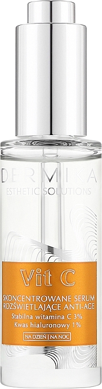 Rozświetlające serum do twarzy - Dermika Esthetic Solutions Vit C Serum — Zdjęcie N1