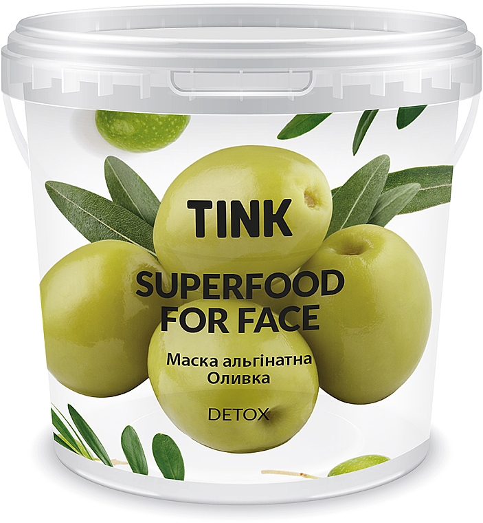 Maska alginianowa z efektem detoksykacji Oliwka, spirulina i wodorosty - Tink SuperFood For Face Alginate Mask — Zdjęcie N1