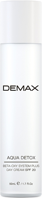 Detoksykujący krem do twarzy na dzień - Demax Aqua Detox Cream Spf20