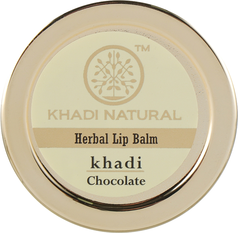 Naturalny ajurwedyjski balsam do ust Czekolada - Khadi Natural Ayurvedic Herbal Lip Balm Chocolate — Zdjęcie N1