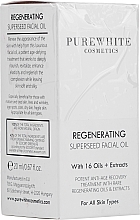 PRZECENA! Regenerujący olejek do twarzy - Pure White Cosmetics Regenerating Superseed Facial Oil * — Zdjęcie N2