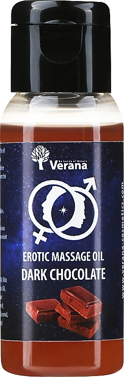 Olejek do masażu erotycznego Ciemna czekolada - Verana Erotic Massage Oil Dark Chocolate — Zdjęcie N1