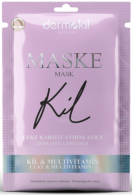 Rozświetlająca maska przeciwtrądzikowa - Dermokil Dark Spot Lightener Mask (saszetka) — Zdjęcie N1