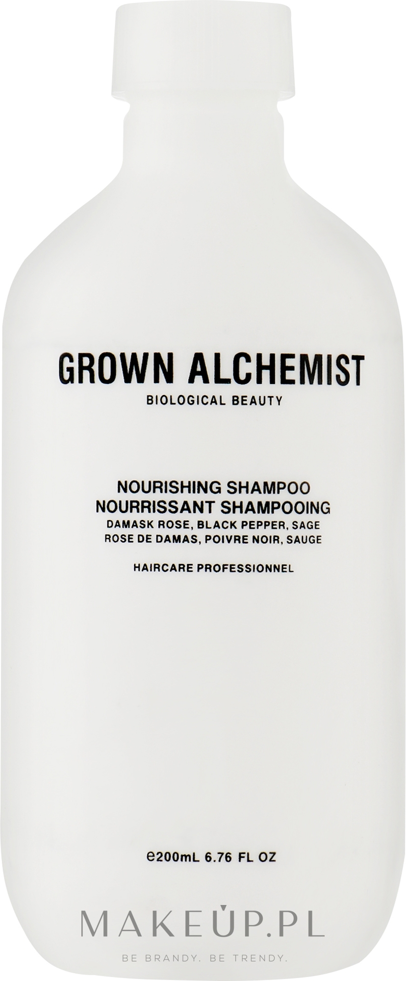 Odżywczy szampon do włosów - Grown Alchemist Nourishing Shampoo 0.6 Damask Rose, Black Pepper, Sage — Zdjęcie 200 ml