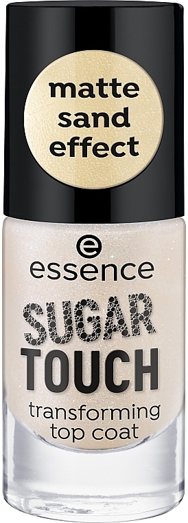 Top coat z efektem matowego piasku - Essence Sugar Touch Transforming Top Coat — Zdjęcie N2