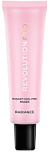 Rozświetlająca baza pod makijaż - Revolution Pro Correcting Primer Radiant Cool Pink — Zdjęcie N1