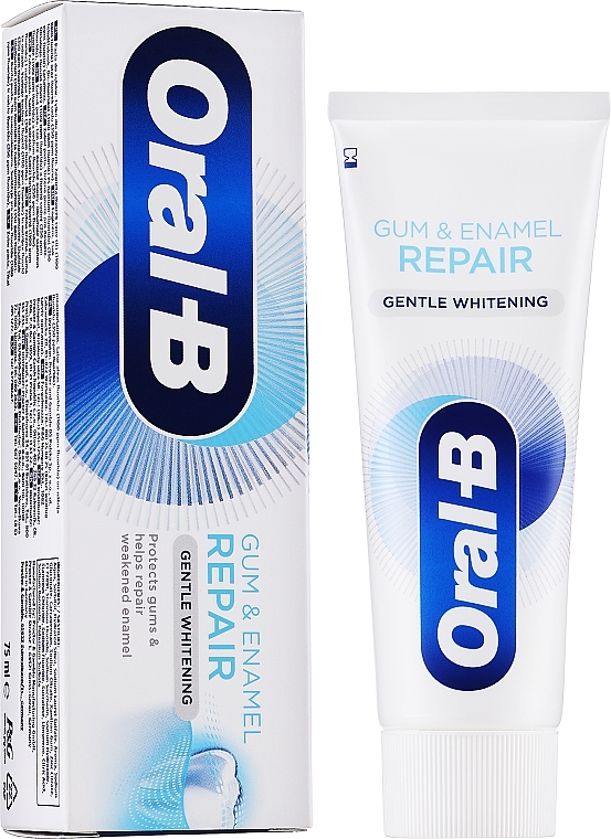 Zestaw - Oral-b Gum & Enamel Repair Gentle Whitening Toothpaste (toothpaste/2x75ml) — Zdjęcie N3