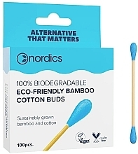 Kup Waciki bambusowe, 100 szt., niebieskie - Nordics Bamboo Cotton Buds Blue