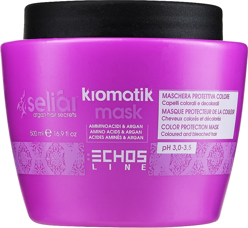 Maska do włosów farbowanych - Echosline Seliar Kromatik Mask — Zdjęcie N1
