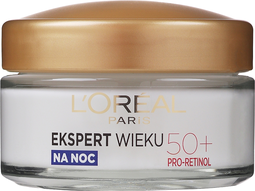 Przeciwzmarszczkowy krem ujędrniający do twarzy na noc 50+ - L'Oreal Paris Age Specialist Expert Night Cream