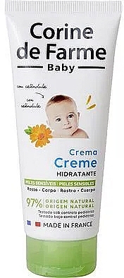 Krem nawilżający dla dzieci z nagietkiem dla skóry wrażliwej - Corine de Farme Baby — Zdjęcie N1
