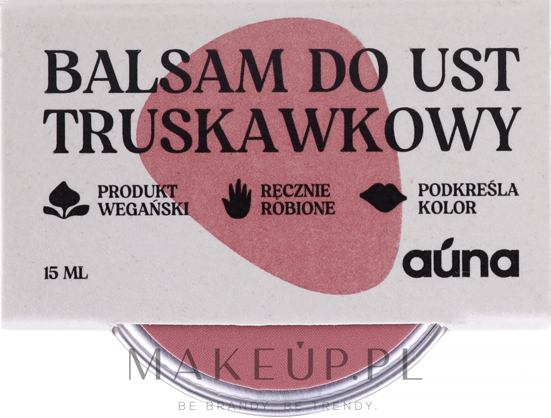 Balsam do ust Truskawka - Auna Strawberry Lip Balm — Zdjęcie 15 ml