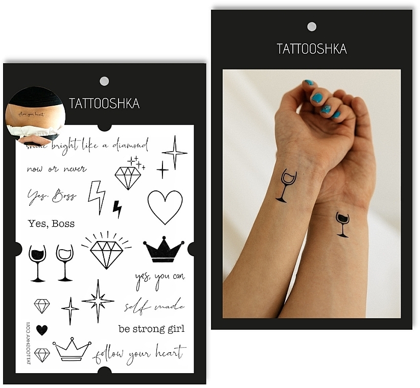 Tymczasowe tatuaże Female Power - Tattooshka — Zdjęcie N1