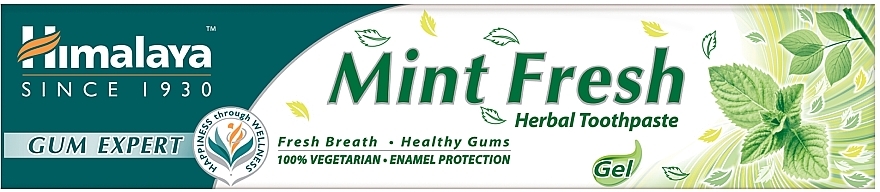 Wegetariańska ziołowa pasta do zębów - Himalaya Herbals Mint Fresh Herbal Toothpaste — Zdjęcie N1