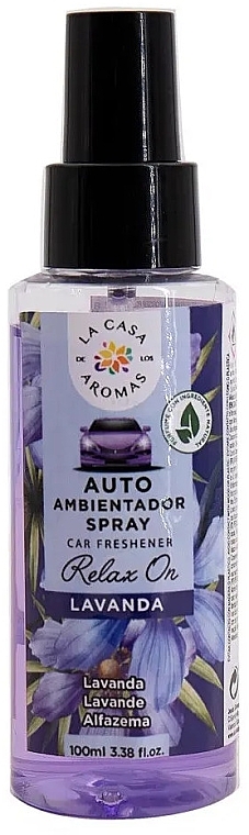 Spray zapachowy do samochodów Lavender - La Casa De Los Aromas Relax On Spray Car Freshener — Zdjęcie N1