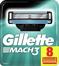 Wymienne wkłady do maszynki, 8 szt. - Gillette Mach3 — Zdjęcie N8