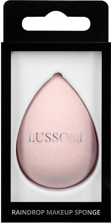 Gąbka do makijażu, różowa - Lussoni Raindrop Makeup Sponge — Zdjęcie N1