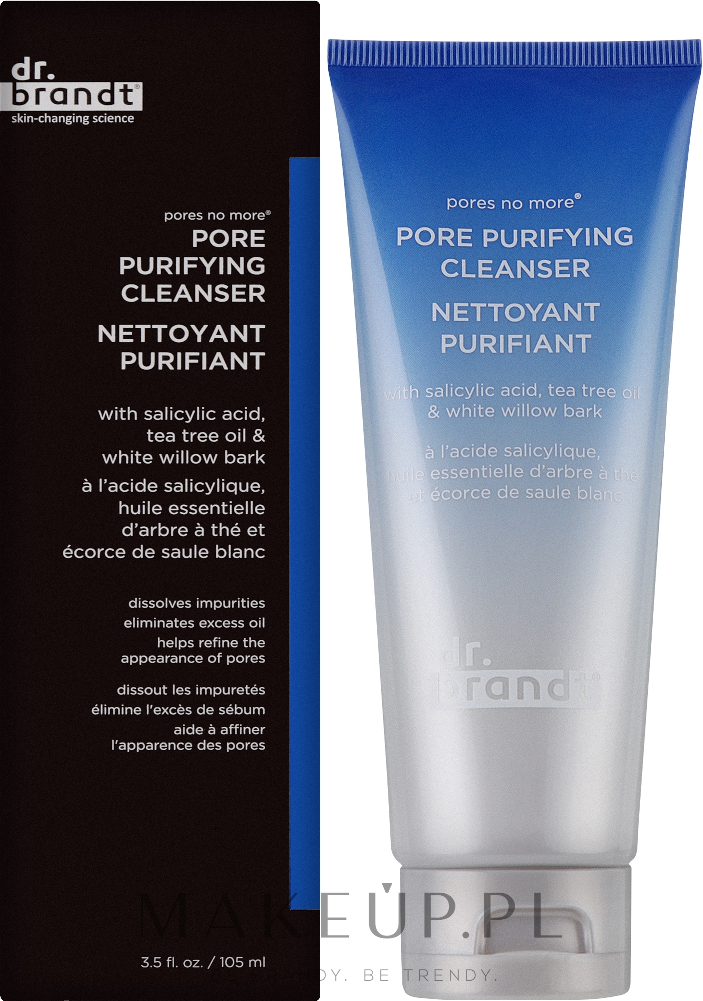 Oczyszczający preparat do mycia twarzy - Dr Brandt Pores No More Cleanser Nettoyant — Zdjęcie 105 ml