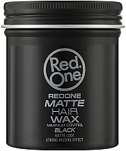 Kup Matowy wosk do włosów - RedOne Matte Hair Wax Black