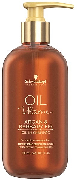 Szampon do włosów z olejkiem arganowym i olejkiem z opuncji figowej - Schwarzkopf Professional Oil Ultime Oil In Shampoo — Zdjęcie N1