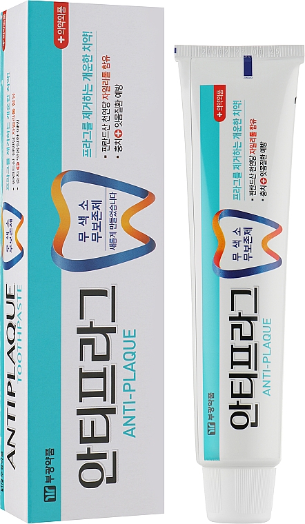 Pasta do zębów z ksylitolem zapobiegająca osadzaniu się płytki nazębnej - Bukwang Antiplaque Toothpaste — Zdjęcie N2