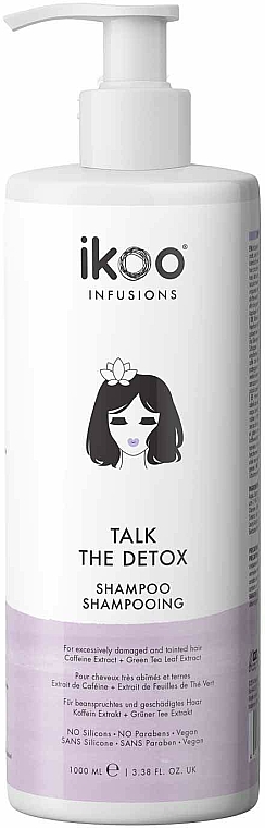 Detoksykujący szampon do włosów - Ikoo Infusions Talk The Detox Shampoo — Zdjęcie N5