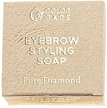 Mydło do stylizacji brwi - Color Care Eyebrown Styling Soap Pure Diamond — Zdjęcie N1