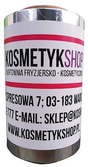 Folia aluminiowa do farbowania włosów, 12 cm x 250 m - Kosmetykshop — Zdjęcie N1