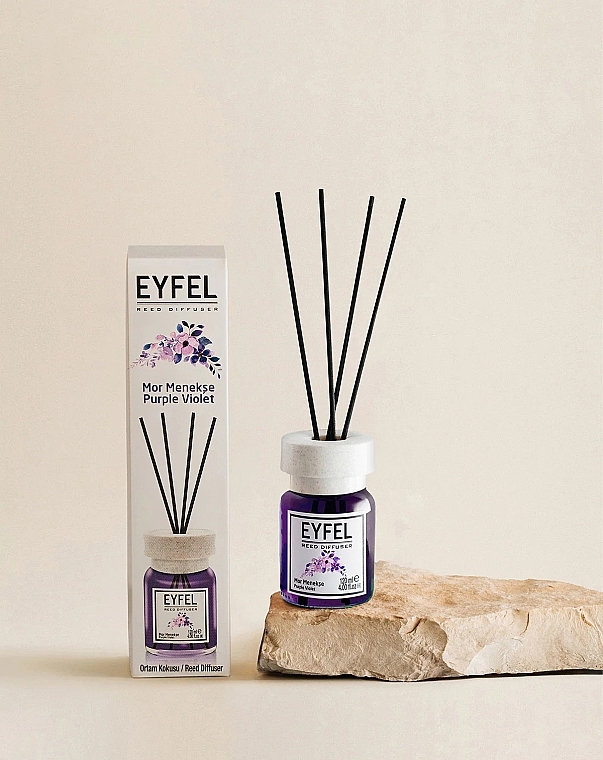 Dyfuzor zapachowy Fiołek - Eyfel Perfume Reed Diffuser Purple Violet — Zdjęcie N2