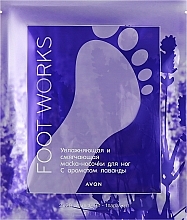 Kup Nawilżająco-zmiękczająca maska ​​do stóp, lawenda - Avon Foot Works Lavender Scented Moisturising And Soothing Foot Socks
