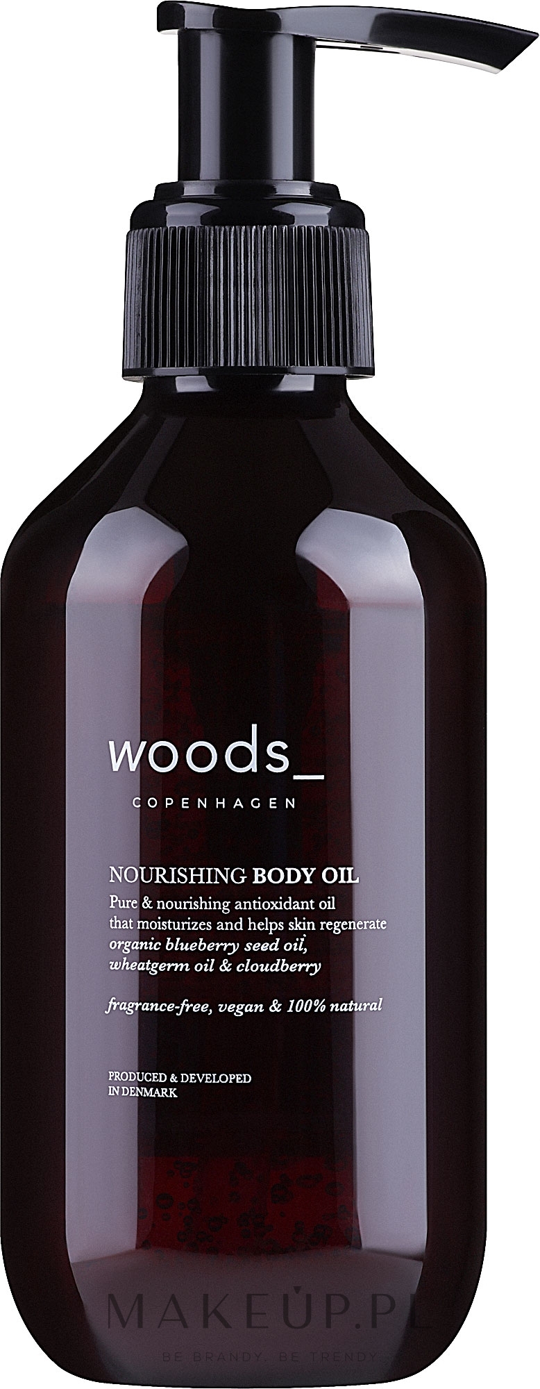 Organiczny olejek do ciała z czystymi olejami nordyckimi i olejkiem z maliny moroszki - Woods Copenhagen Nourishing Body Oil — Zdjęcie 300 ml