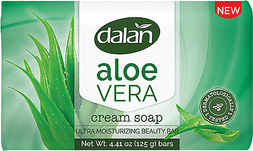 Ultranawilżające mydło w kostce Aloes - Dalan Cream Soap — Zdjęcie N1