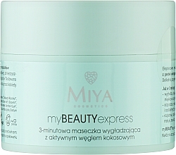 Kup 3-minutowa maseczka wygładzająca z aktywnym węglem kokosowym - Miya Cosmetics myBEAUTYexpress