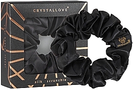 Kup Jedwabna gumka do włosów, czarna - Crystallove